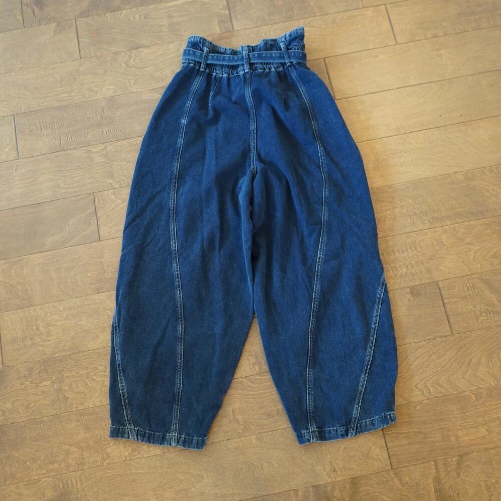 We The Free Amsterdam High-Rise Barrel Jeans Small Pull On Elastic Waist - Picture 8 of 8